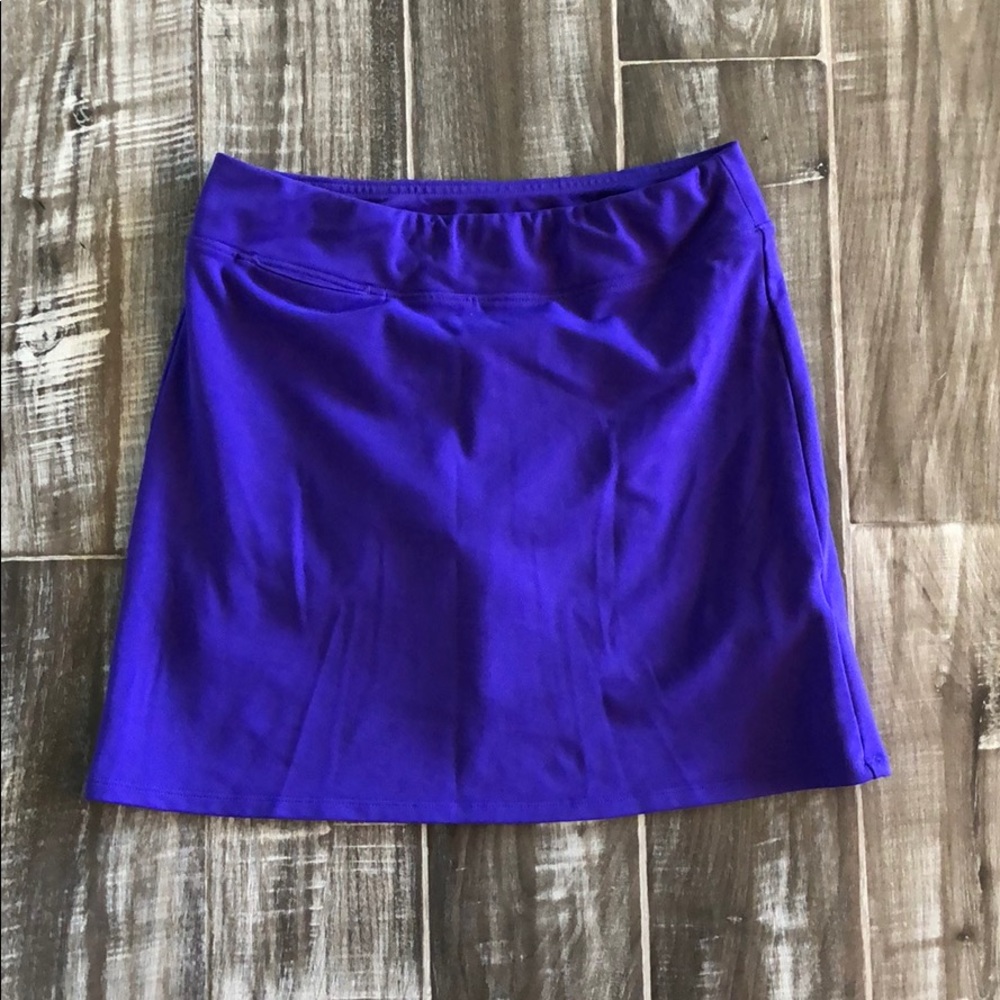 Adidas golf skirt, purple, size S